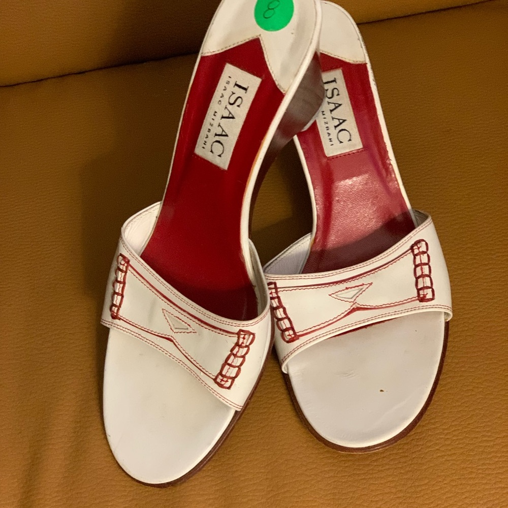 - Isaac by Isaac Mizrahi wedge mules
